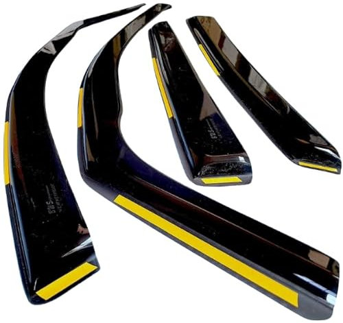 BWS Premium Wind Deflectors For Audi A1 5door hatchback 2011-onwards 4-Pieces, Enhance Driving Comfort with Window Visors (UK Stock) Dark Tinted