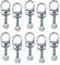 perfk 10x Steam Iron Cord Holder Fixed Clips Heavy Duty Direct Replaces Sturdy Universal Metal Spare Parts Dispersing Tube Clamps