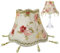 Lampenschirm Im Floralen Vintage-Stil Mit Quastenperle 249 cm Viktorianischer Lampenschirm Glockenform Boho-Stil Fransen-Lampenschirm FüR E27-Tischlampe