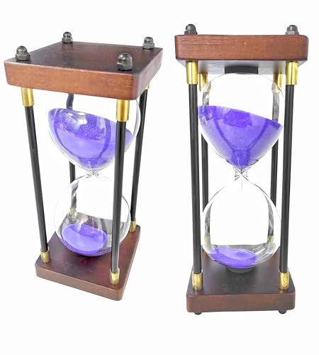Aprendizaje Juego 30 Minutos De Reloj De Arena Hogar Decoración Temporizador De Reloj De Arena Adorno De Oficina Reloj Temporizador De Arena 30 Min Temporizador De Cocina Púrpura