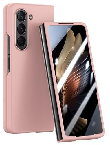 RankOne Coque de Téléphone pour Samsung Galaxy Z Fold6 / Samsung Galaxy Fold 6 2024 (7.6 inches), Étui Rigide en Silicone Anti Chute et Anti Rayures - Rose