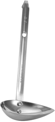Hoement 1pc Nieselregenlöffel Edelstahl Silber Besteck Geschirr Silber Sauce Löffel