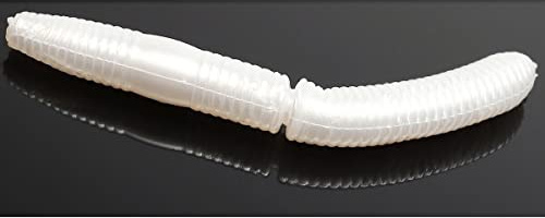 Libra Lures Fatty D'Worm Knoblauch Forellen Köder Tauwurm Imitation Zander Huchen Süßwasser Schwimmend 6,5cm 10 Stück Raubfisch