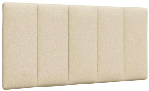 vidaXL Kopfteil-Kissen Hanko Creme 100 cm Stoff