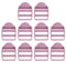 SUIKIHUM 10 Pack Plastic Ladder Slider, 1 (25mm) Backpack Buckle Tri-Glides Clip, Adjustable Lock Buckle for Strap, Light Purple