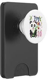 10-jährige Panda-Geburtstagsparty für Kinder, Panda-Liebhaber PopSockets PopWallet für MagSafe