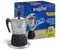 Caffettiera a induzione Moka Ciao, capacità 3 tazze, compatibile con piani cottura a induzione, incluse 15 cialde Blue Blend
