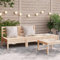HOMTAKIE Canapé de Jardin 3 Places, Siège avec Dossier et Repose-Pied, Meuble de Terrasse Patio Arrière-Cour Extérieur, Bois Massif de Douglas (Pin Naturel)