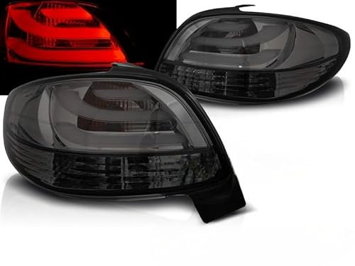 Generico LED RÜCKLEUCHTEN BAR SMOKE kompatibel mit Peugeot 206 - Sportliches und modernes Design