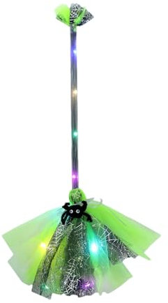 Escoba de Bruja iluminada de Halloween,Escoba de Bruja Brillante - Accesorios Escoba para Cosplay, Escoba de Bruja, Accesorios para Cosplay | Escoba de Bruja de Halloween, Escoba de Mago para disfr