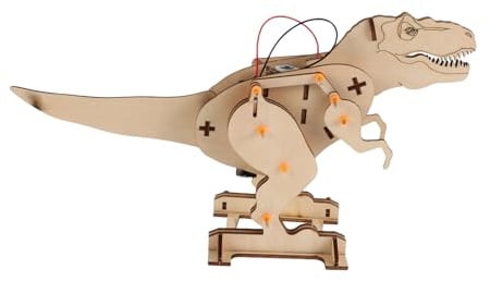 Toddmomy Holz Dinosaurier Bausatz Ab Jahre Pädagogisches Puzzle Lernspielzeug mit Hebelmechanik DIY Stem für Jungen und Mädchen Kreatives BAU und Experimentierspielzeug