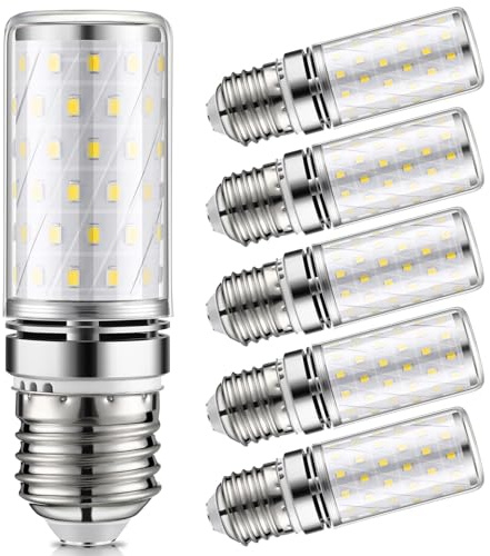 LIGJOY 6er Glühbirne E27 LED 12W 1200lm 4000K Neutralweiß, Maiskolben
