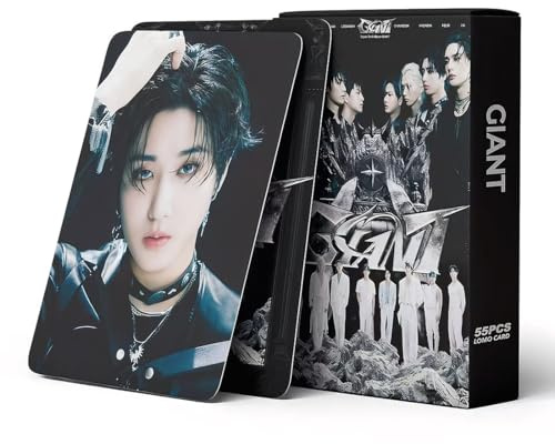 NHPY Kpop SK Photocards,55 Stück SK Lomo Karten,SKZ Neue Album Karten für Fans