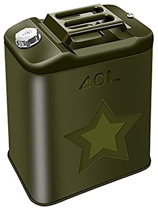 Jerrycans Gas Can, Well Sealed Thickened Gas Tank Emergency Reserve Petrol Diesel Bus with Siphon Hand Pump, Pouring Tube, Gloves (Capacity:10L,20L,25L,30L,40L,50L,60L)
