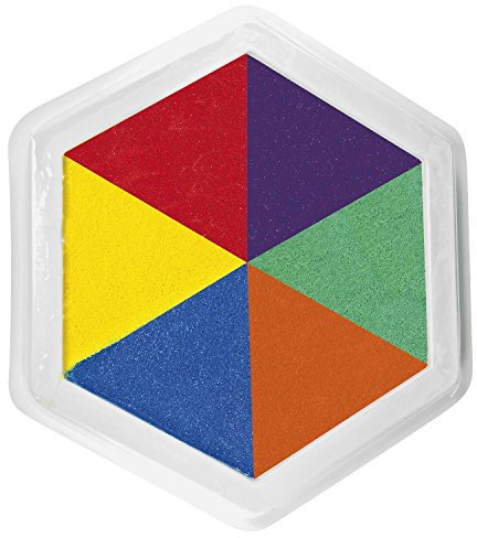 EDUPLAY 220-007 Riesenstempelkissen, Multicolor, 6 Farben, Mehrfarbig (1 Stück)