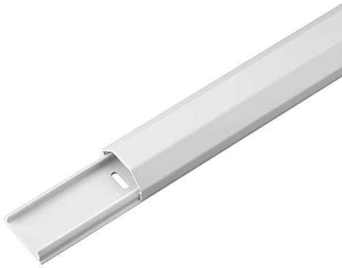 Goobay 90727 Halbrunder Aluminium-Kabelkanal, 33 mm, Länge 1, 1 m