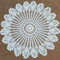 Yizunnu Retro-Tischdecke, rund, Spitze, handgefertigt, gehäkelt, Baumwolle, Tischdecke/Abdeckung, 90 cm, Baumwolle, weiß, 90cm Round