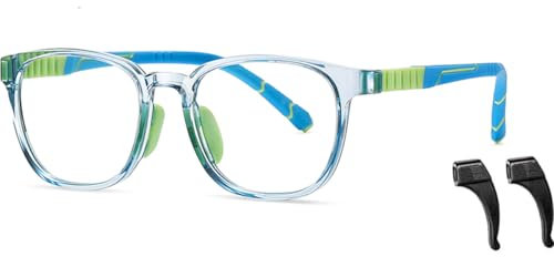Musivon Gafas de luz azul para niños, gafas de juego para niños, gafas de ordenador con luz azul para adolescentes, niños y niñas de 4 a 12 años