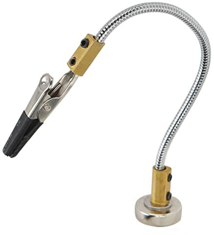 Strumento di saldatura di terza mano, mano d'aiuto magnetica a collo d'oca flessibile regolabile, strumento di saldatura multiuso di terza mano per la riparazione di elettronica automobilistica