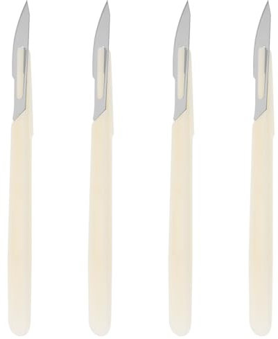 Cabilock Bäckermesser Brot Lahm Teig Rasiermesser Baguettemesser Brotmesser Teigmesser Ritzmesser Brot Bäcker Cutter für DIY Brotteig Muster Laibkuchen Toast 4 Stück