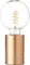 Northpoint LED Akku Tischlampe Edison Style Glühbirne mit Glühdraht bis zu 96 Stunden Laufzeit 2000mAh Touch Dimmer Ambientelicht Tischleuchte Roségold klares Glas