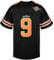 Phoneutrix Bobby Boucher #9 The Waterboy Adam Sandler Movie Mud Dogs Bourbon Bowl Fußball Trikot, Schwarz, L