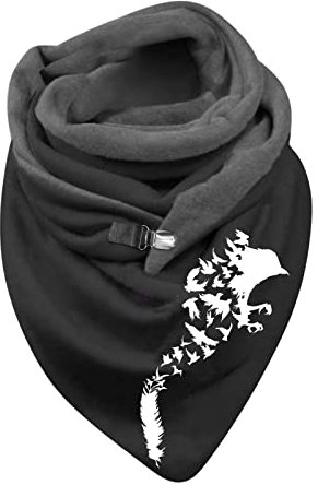 Schal Kinder Mädchen-Schal Lifebeautyme Herbst Dreieckstücher Flauschig Dreieckstuch Schwarz Dreieck Schals Halstuch Grau Dünn Dreieckschal Loopschal Poncho