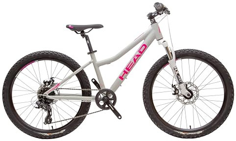 Head Unisex Jugend Lauren 2.0 24 Kinderfahrrad, grau/pink, 34