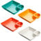 SPORWAY 4 platos para aperitivos: cuencos para aperitivos y cuencos para salsas, patatas fritas, tazas, cuencos para aperitivos con compartimentos, cuencos para servir aperitivos, aperitivos, nueces,