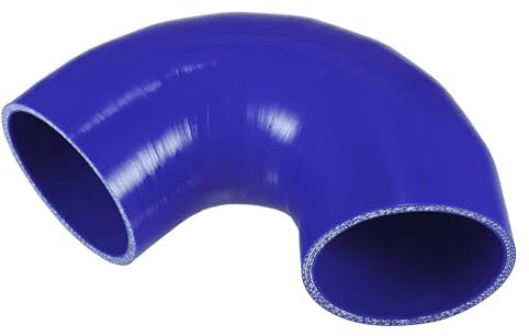 X AUTOHAUX 1 tuyau de refroidissement universel en silicone bleu de 80 mm ID 90 mm de longueur 135 degrés pour voiture
