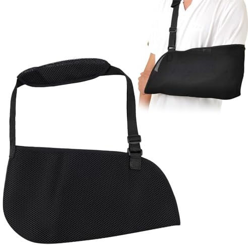 Arm Sling for Shoulder Injury Arm Sling Shoulder Support Sling Breathable Shoulder Immobilizer for Men and Women Adjustable Padded Arm Support Straps for Broken Wrist, Elbow, Dislocated Shoulder