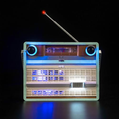 Light Kit for Lego 10334 Retro Radio Model - Decor Lighting Compatible with LEGO 10334 Retro Radio (ONLY Lights, NO Model)