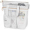 Lorrtta Sac de Douche en Maille, Portable et Séchage Rapide – 25 x 26 cm, avec Fermeture Éclair et 2 Poches, Idéal pour Salle de Sport, Camping, Plage et Voyage