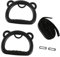 perfk 2pcs Gymnastics Ringe Fitnessringe mit Gurtband Leichtes Bar Hanger Accessoires ziehen Übungsfitness für Büro, Schwarz