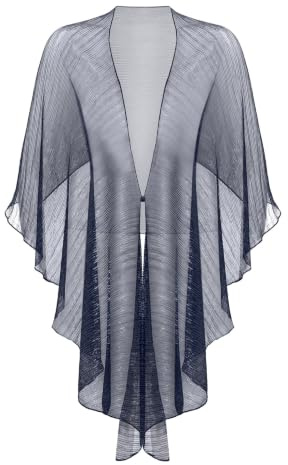 Vera Mont Damen Cape im Glitzer-Look