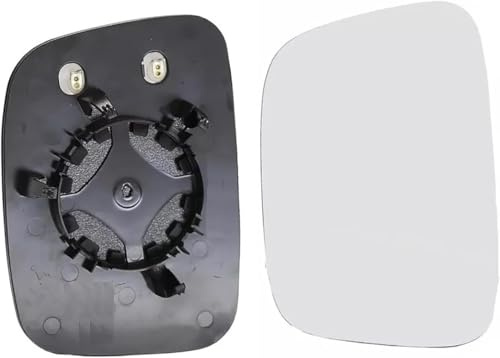 Ersatz Spiegelglas für VW Transporter T5 2003-2009 Caddy 2004-2015 | Außenspiegel Glas Umkehrlinse Rückfahrglas Spiegel Ersatzspiegelglas Beheizbar Seitenspiegel Glas