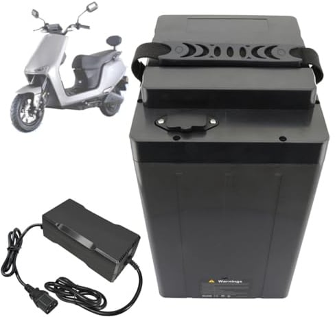 SSCYHT Ersatzbatterie 60V 20Ah 18Ah Lithium-Batterie 72V 30Ah 25Ah Li-Ionen-Batterien 48V Motorradbatterien für 500W - 2100W Motor-Kit mit Ladegerät und Griff,60v20ah