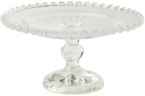 Festa Italia Tortenplatte Glas mit Fuß - Ø 27,5 cm - Kuchenplatte Rund - Tortenständer - Tortenteller Modern - Servierplatte Torte - Kuchenständer - Cake Stand - Etagere - Tortenplatten