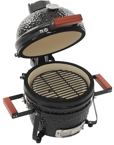 TaNeHaKi Keramik Grill,Bbq Holzkohlegrill Campinggrill,Campingherde Mit Thermometer Bis 426°C,Grillen, Kochen & Backen, Smoker,Terrassenofen
