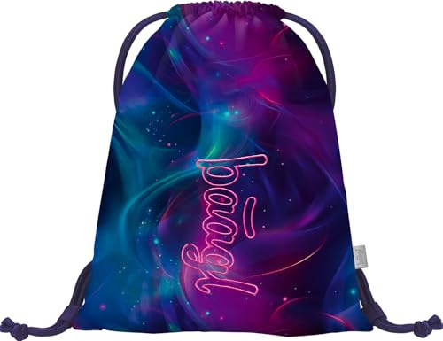 Baagl Turnbeutel für Mädchen und Damen - Schuhbeutel, Schule und Kindergarten Sportbeutel, Sportrucksack