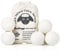 Budieggs Wool Dryer Balls Organic XL 6-Pack, 100% New Zealand Chemical Free Fabric Softener for 1000+ Loads, Baby Safe & Hypoallergenic, Reduce Wrinkles & Shorten Drying Time Naturally