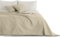 DecoKing 32985 Tagesdecke 170 x 210 cm weiß beige Bettüberwurf zweiseitig Steppung pflegeleicht White Cappuccino Axel