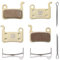 2 Sets Sintered Metal Bicycle Disc Brake Pads for Shimano Deore XT XTR LX SLX Hone Alfine Saint Disc Brake