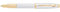 Sheaffer 100 - Refillable fountain pen, medium nib, Chrome w/Gold finish, gold tone trim