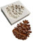 Niedliche Weihnachtsform Echinacea Tannenzapfen DIY 3D Silikon Form Herstellung Eisblöcke Süßigkeiten Fondant Schokolade Seifen Kuchen Dekorieren Werkzeug Mousse Gelee Kerzen