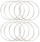 VOSAREA 10 Stücke Metallringe zum Basteln 10cm Silber Makramee Ring Metall Drahtringe zum Basteln Metallringe Deko für Hochzeitskranz, Traumfänger, Floristik