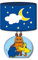 Wandsticker Die Maus mit Licht: 19 x 35 cm: Sticker Aufkleber Nachtlicht (Wandsticker mit Licht)