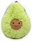 TE-Trend Plüsch Tier Avocado Plüschtier Kissen Toy Lebensmittel Kuscheltier Frucht Früchtekissen AVO Cado 25cm Mehrfarbig