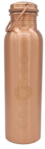 Botella de Agua de Cobre Ayurveda Orena India 900 ml