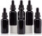 YIZHAO Flacon Compte Gouttes 30ml, Noir Flacon Huile Essentielle Vide avec Pipette Verre, pour Huile Essentielle, Aromathérapie, Laboratoire, Massage, Cosmétique, Voyage - 6 Pcs